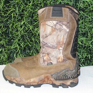 Men's Irish Setter Hunt Camo Hunting Boots 4843 Deer Tracker 12" EUC Waterproof